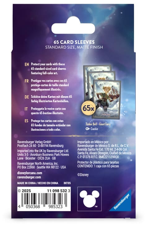 Disney Lorcana Reign of Jafar - Tinker Bell Card Sleeves