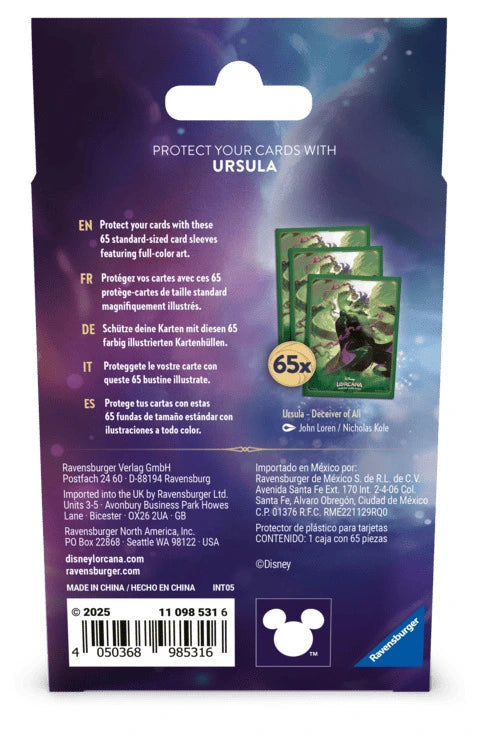 Disney Lorcana Archazia's Island - Ursula Card Sleeves