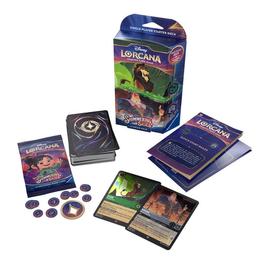 Disney Lorcana Shimmering Skies Starter Deck Emerald & Steel