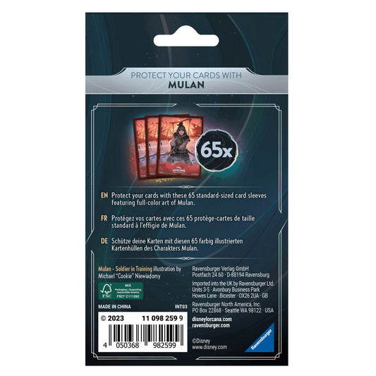 Disney Lorcana - Rise of the Floodborn Mulan card sleeves