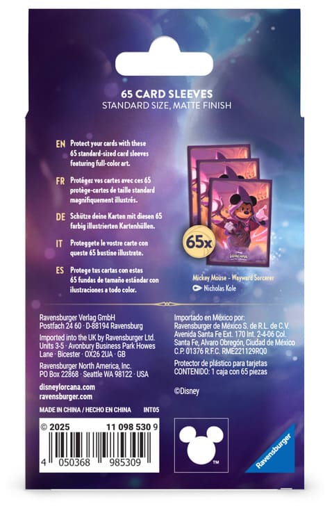 Disney Lorcana Reign of Jafar - Mickey Mouse Card Sleeves