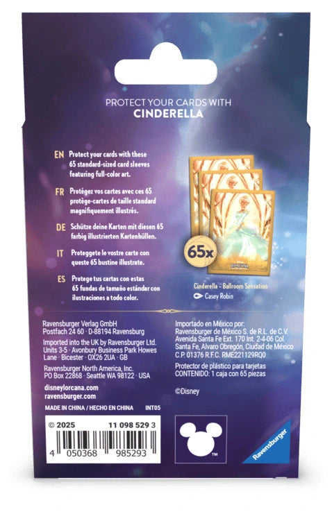 Disney Lorcana Archazia's Island - Cinderella Card Sleeves