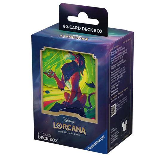 Disney Lorcana Azurite Sea - Scar deckbox
