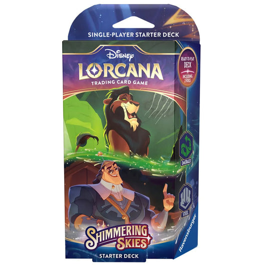 Disney Lorcana Shimmering Skies Starter Deck Emerald & Steel
